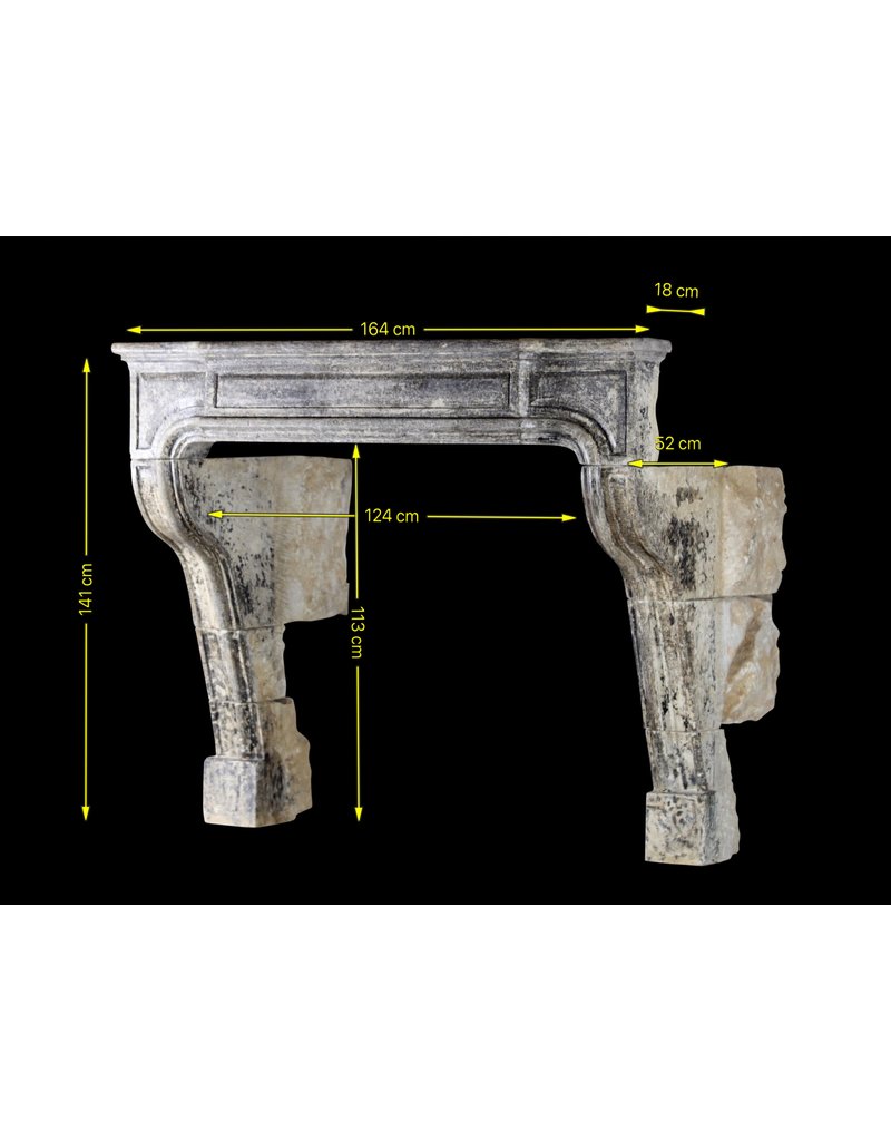 Französischer Zeitloser Landhausstil Vintage Kamin Maske In Kalkstein