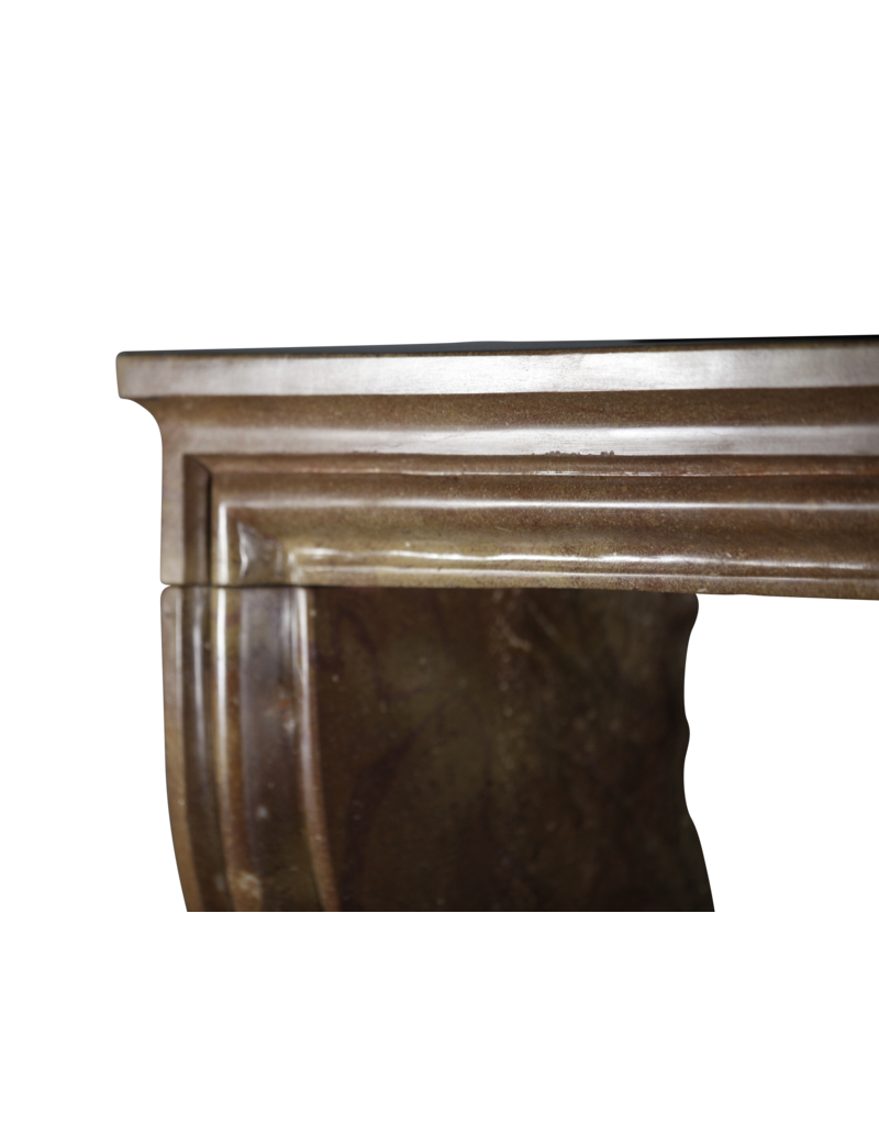 Maison Leon Van den Bogaert Vintage Kaminmaske in zweifarbigem Stein