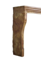 Maison Leon Van den Bogaert Vintage Kaminmaske in zweifarbigem Stein