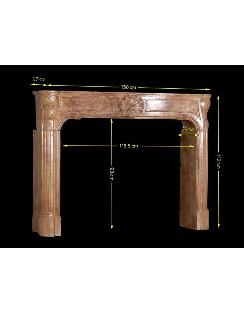 Maison Leon Van den Bogaert Französische Vintage-Kaminumrandung