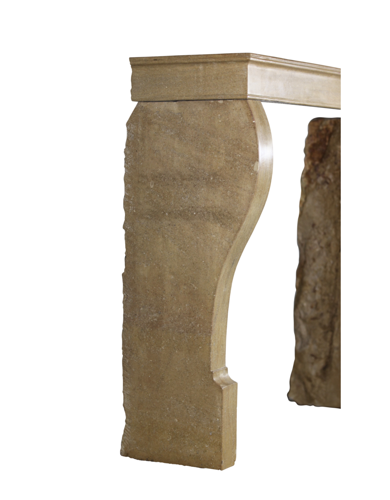 Kleine Französische Antike Kamin Maske Aus Hartem Kalkstein