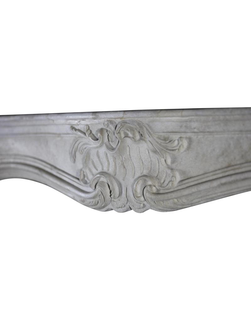 French Classic Vintage Limestone Fireplace Surround