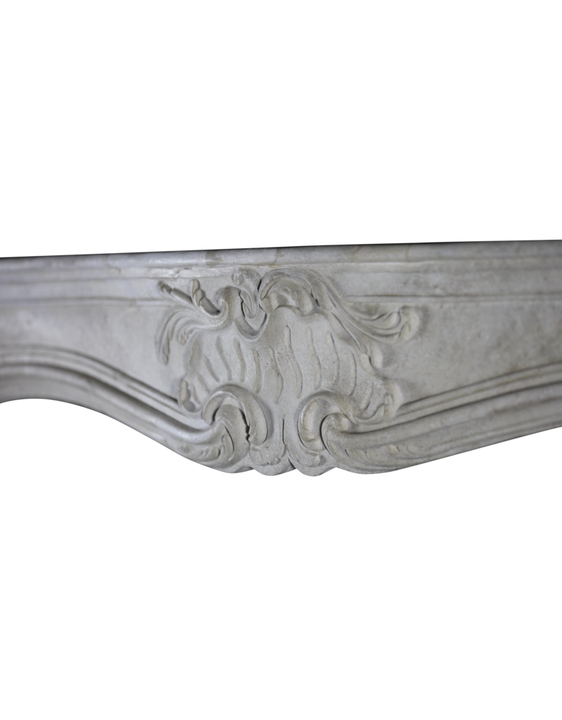Maison Leon Van den Bogaert French Classic Vintage Limestone Fireplace Surround