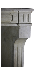 Maison Leon Van den Bogaert Antique French Country Style Limestone Fireplace Surround