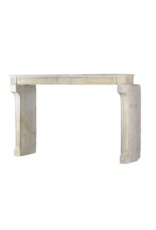 Antique French Country Style Limestone Fireplace Surround