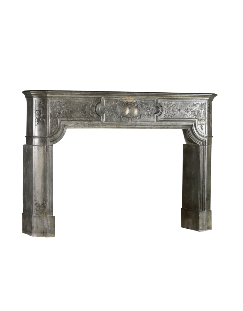 High End Bicolor Stone Antique Fireplace Surround