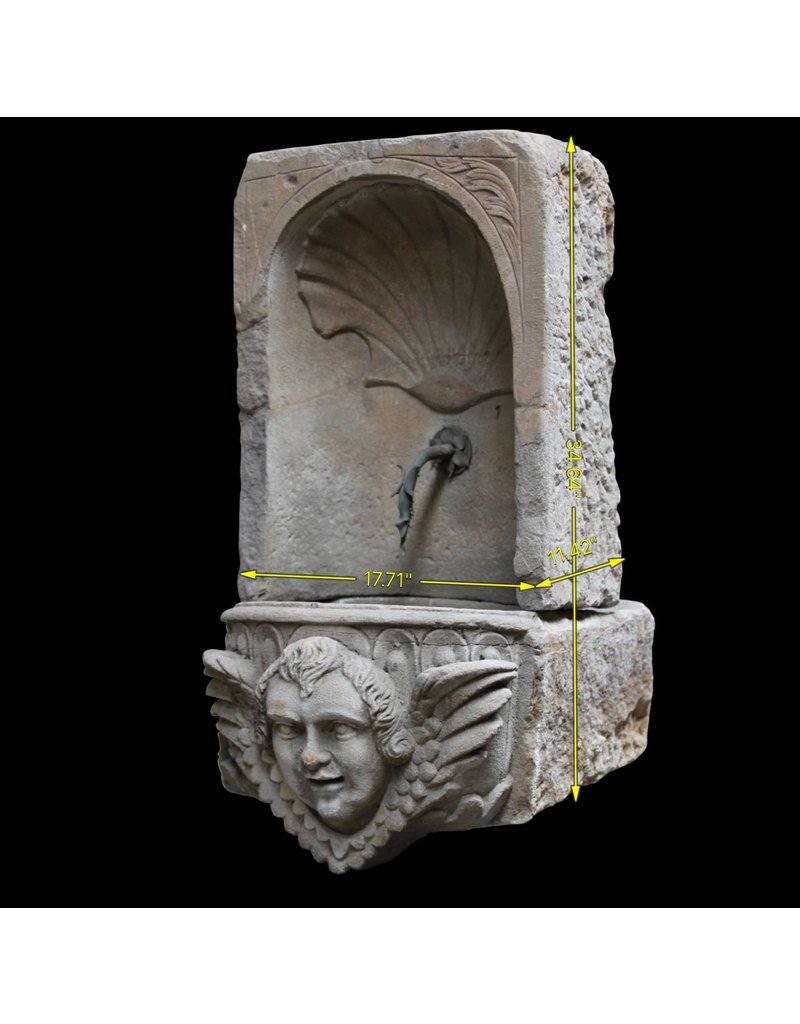 Maison Leon Van den Bogaert Fontaine Murale Ancienne Originale En Pierre Naturelle