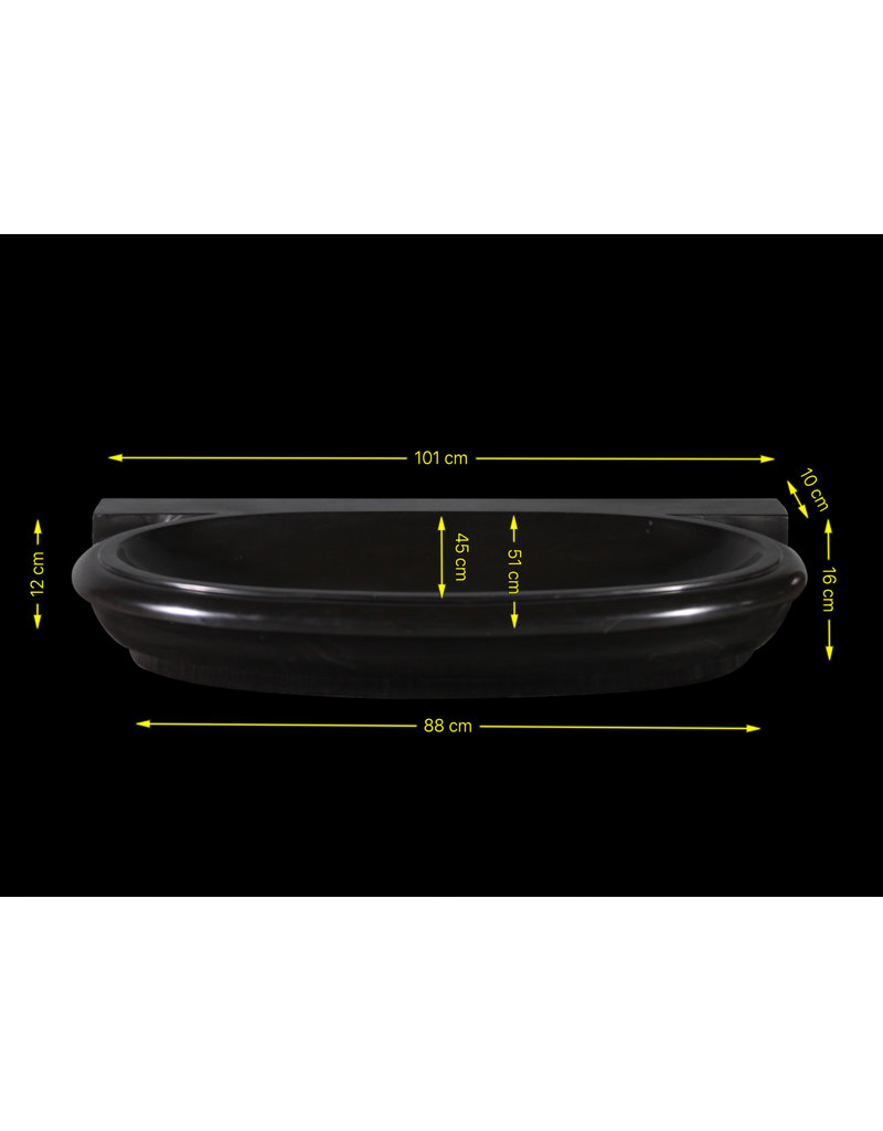Schwarzes Belgisches Marmorbecken