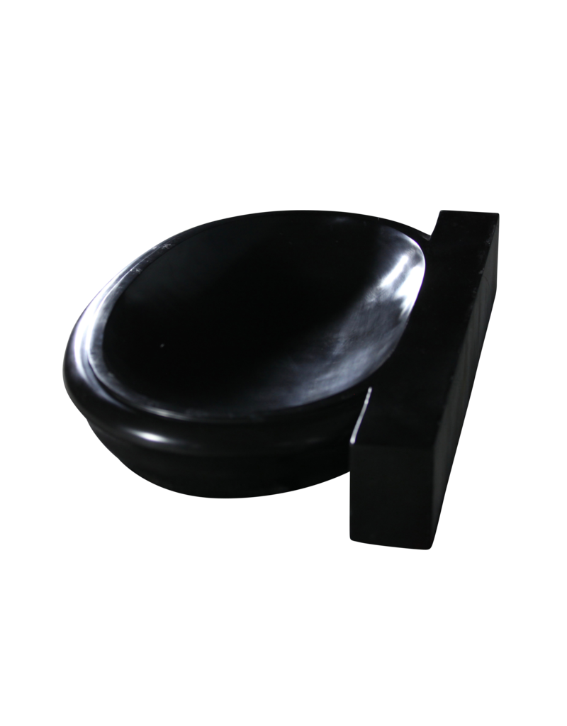 Large Black Belgian Marble Hand Washer