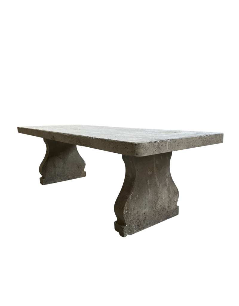 Großer Kalkstein Classy Country Style Tisch