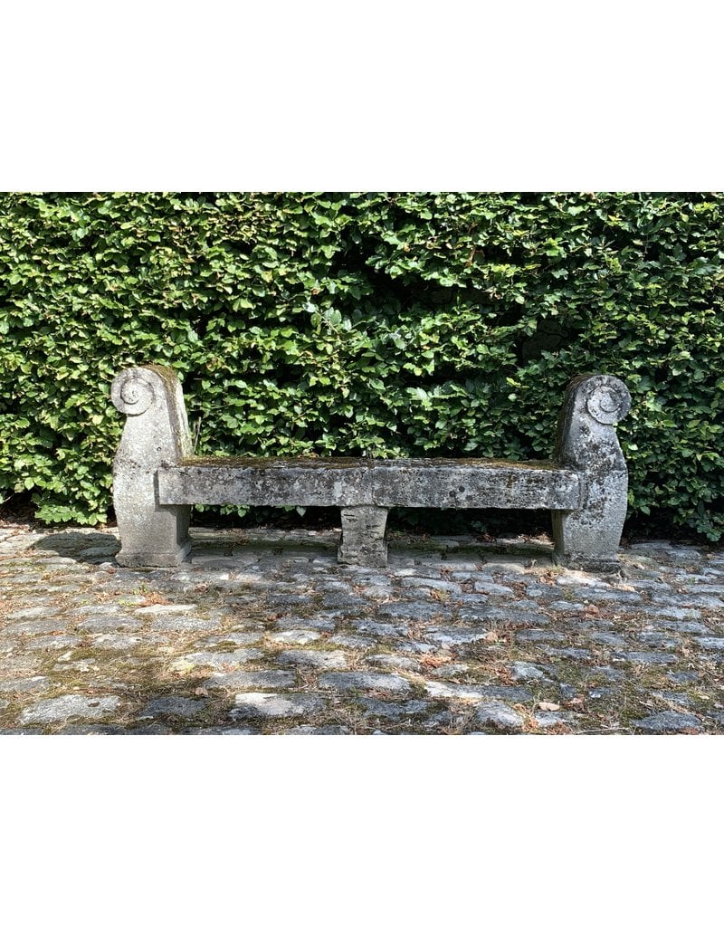 Maison Leon Van den Bogaert Banc De Jardin De Château Antique Français