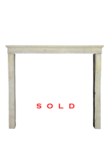 French Honey Color Limestone Rustic Fireplace Mantle