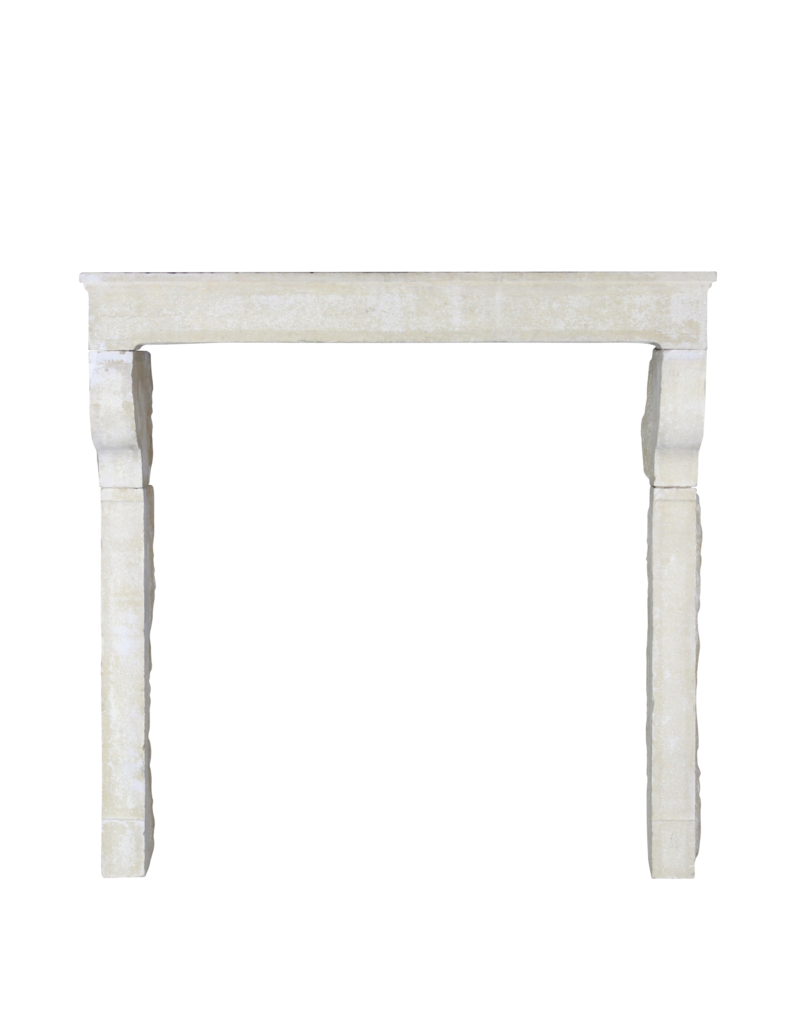 Grand French Country Style Limestone Fireplace Surround