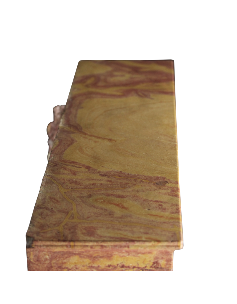 Maison Leon Van den Bogaert French Bicolor Hard Stone Fireplace Surround
