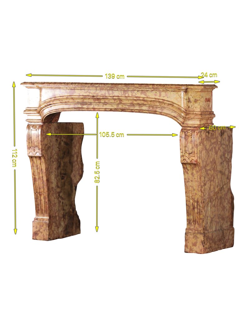 Französische Antik Schlosskamin Aus Dem 18. Jahrhundert