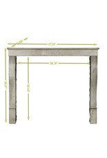Maison Leon Van den Bogaert Petite Cheminée Vintage Grise Intemporelle