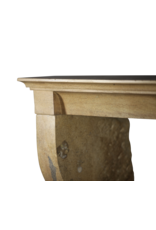 French Bicolor Stone Louis Philippe Period Fireplace Surround