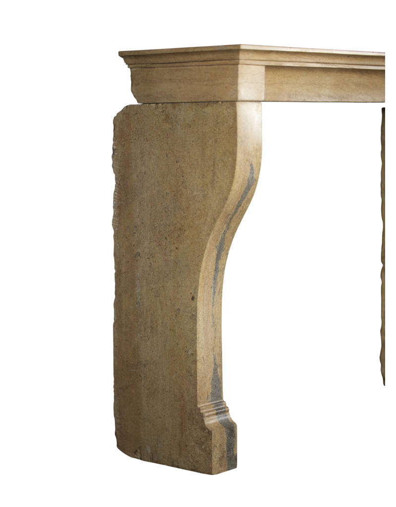 Maison Leon Van den Bogaert Französischer zweifarbiger Stein Louis Philippe periode Kamin