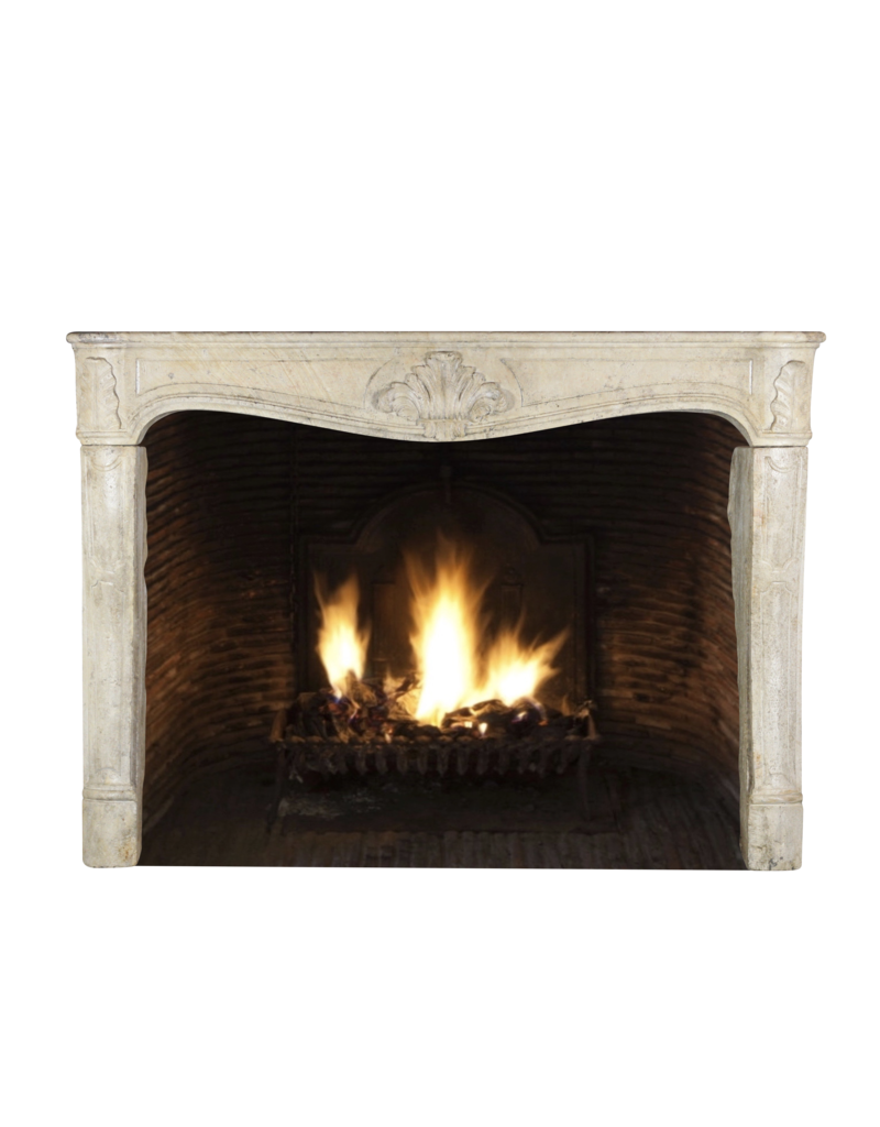 Regency Period French Vintage Limestone Fireplace Surround