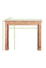 Maison Leon Van den Bogaert Timeless Chic Marble Vintage Fireplace Surround