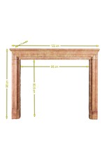 Timeless Chic Marble Vintage Fireplace Surround