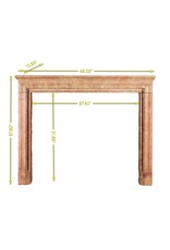 Maison Leon Van den Bogaert Timeless Chic Marble Vintage Fireplace Surround