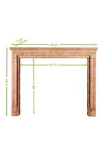 Timeless Chic Marble Vintage Fireplace Surround