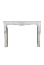 Classic French Louis XV Period Fireplace Surround In Hard Limestone