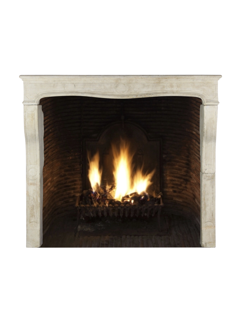 French Feeling Country Style Limestone Fireplace Surround