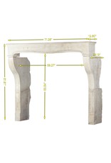 French Feeling Country Style Limestone Fireplace Surround