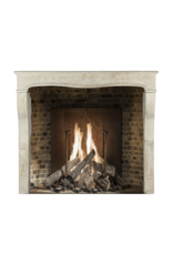 French Feeling Country Style Limestone Fireplace Surround