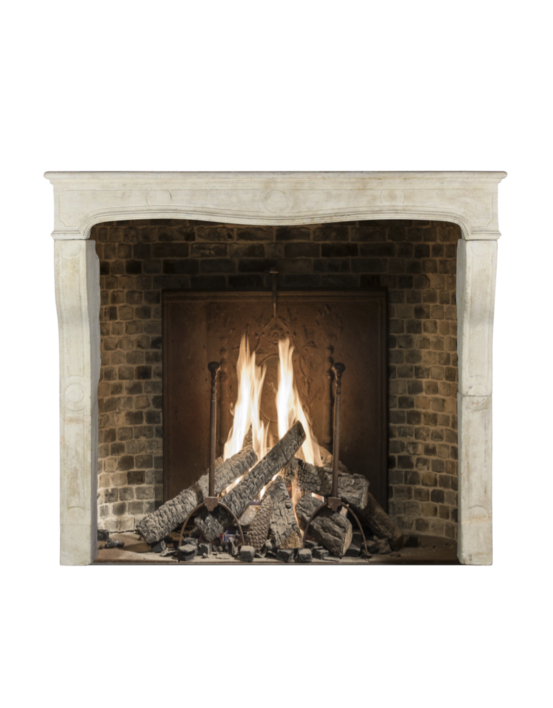 French Feeling Country Style Limestone Fireplace Surround