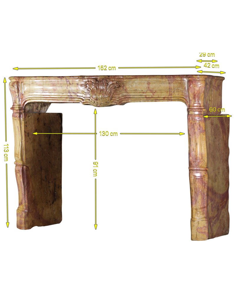 Maison Leon Van den Bogaert Kaminumrandung aus dem 17. Jahrhundert aus der Louis-XIV-Zeit