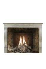 Elegant French Bicolor Hard Stone Fireplace