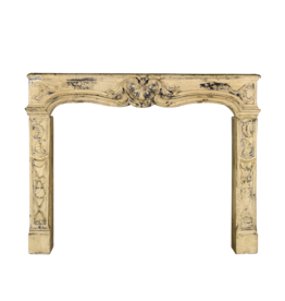 French Country Style Limestone Fireplace Surround