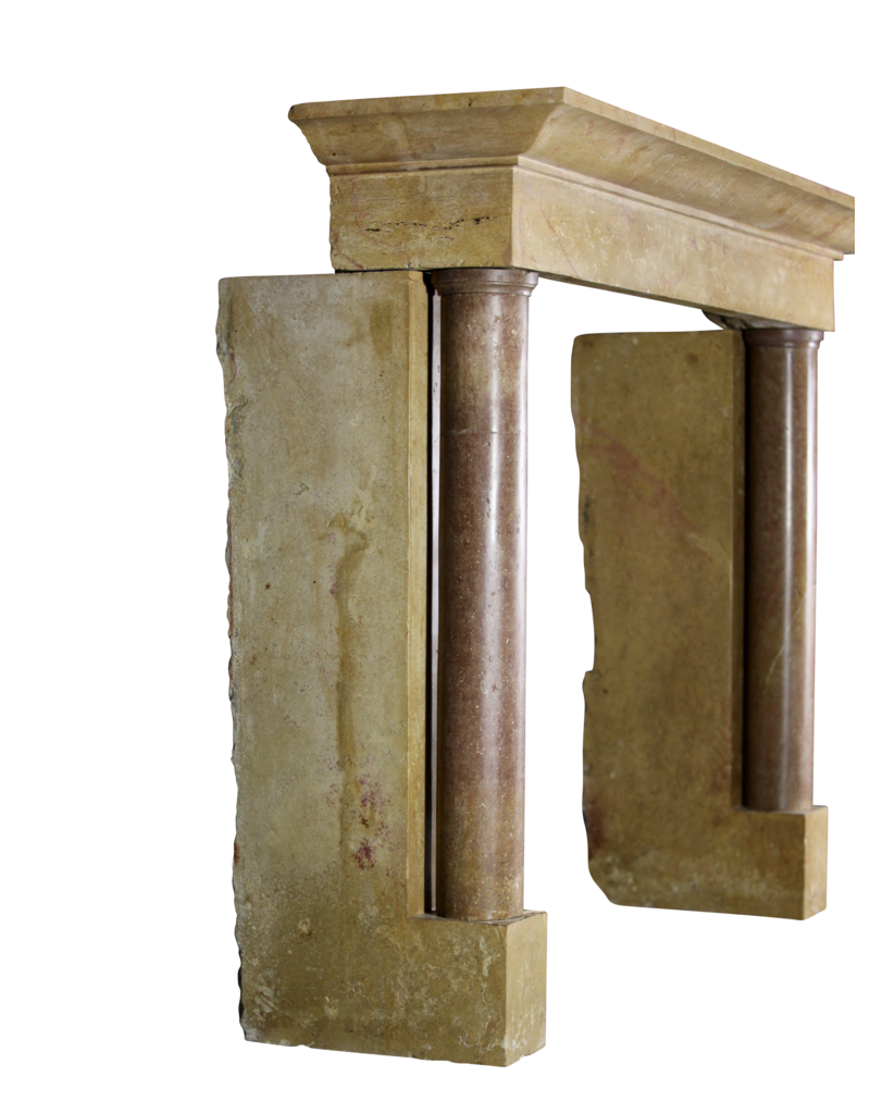 Maison Leon Van den Bogaert Exceptional World Vintage Fireplace Surround