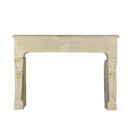 Maison Leon Van den Bogaert Vintage Französische Landhausstil Kalkstein Kaminmaske