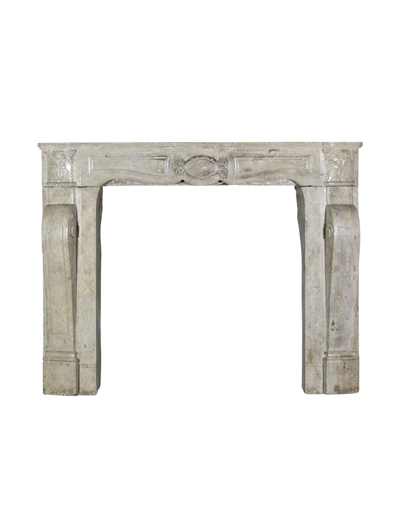 Cheminée En Marbre Travertin Entre Guerres