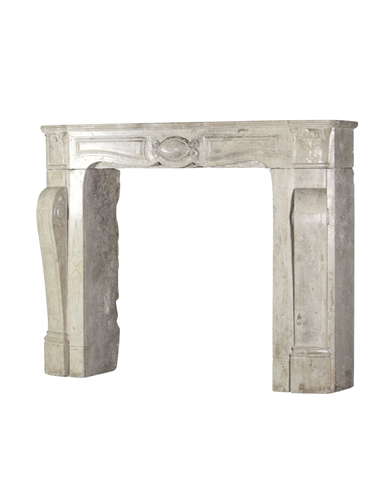 Mid War Travertine Marble Fireplace Surround