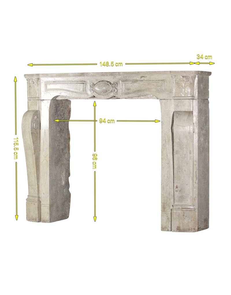 Cheminée En Marbre Travertin Entre Guerres