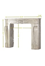 Cheminée En Marbre Travertin Entre Guerres