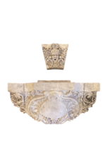 Maison Leon Van den Bogaert Monumentaler Kalksteinmauerbrunnen