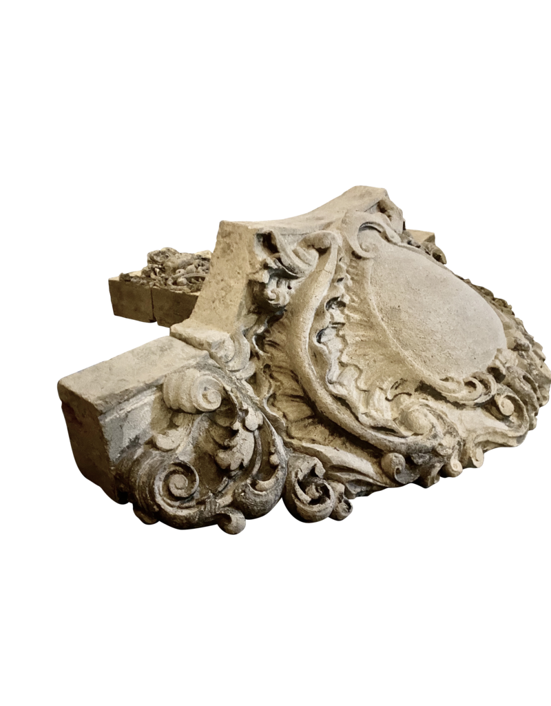 Maison Leon Van den Bogaert Monumental Limestone Wall Fountain