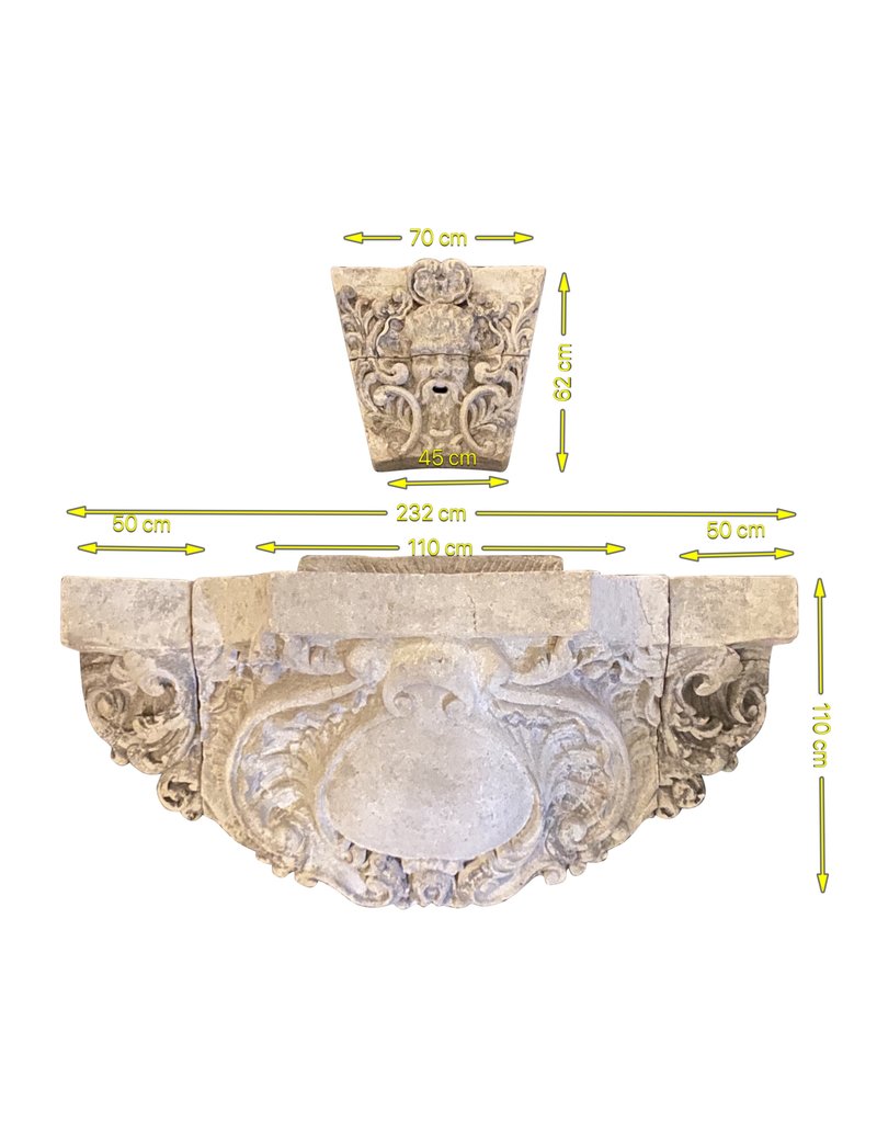 Maison Leon Van den Bogaert Fontaine Murale Monumentale À La Française