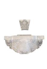 Maison Leon Van den Bogaert Monumentaler Kalksteinmauerbrunnen