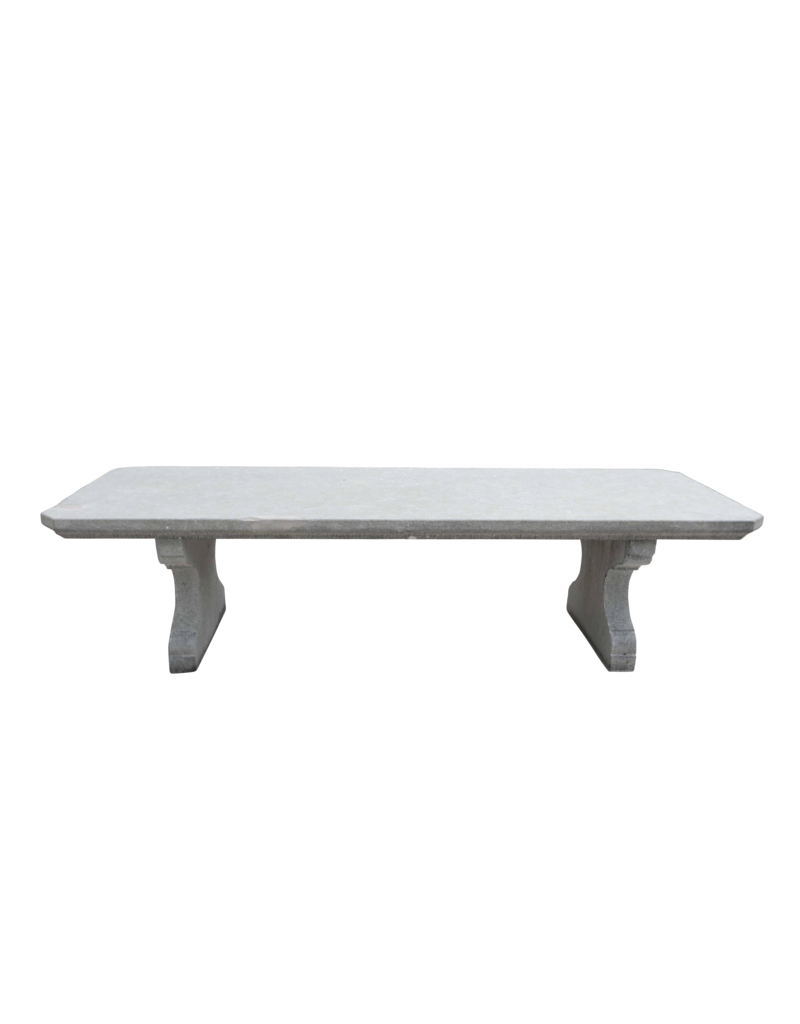 Grand Belgian Bleu Stone Outdoor Table