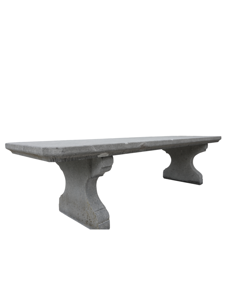 Grand Belgian Bleu Stone Outdoor Table