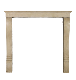 Maison Leon Van den Bogaert Kleine Vintage Klassisches Französisch Harter Kalkstein Kaminmaske