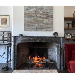 The Antique Fireplace Bank Reclaimed Belgian Grey Terra Cotta Firebrick