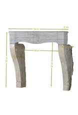 Rustic French Bicolor Fireplace Mantle